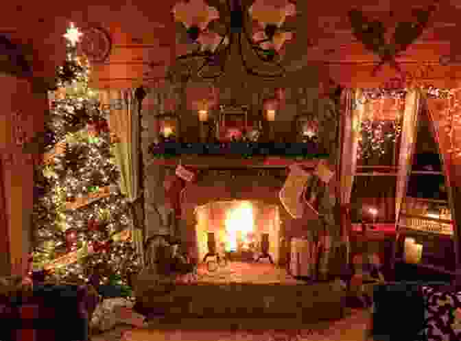 A Cozy Christmas Scene With A Warm Fireplace, Twinkling Lights, And A Stack Of Christmas Books At Home For Christmas: A Christmas Novella