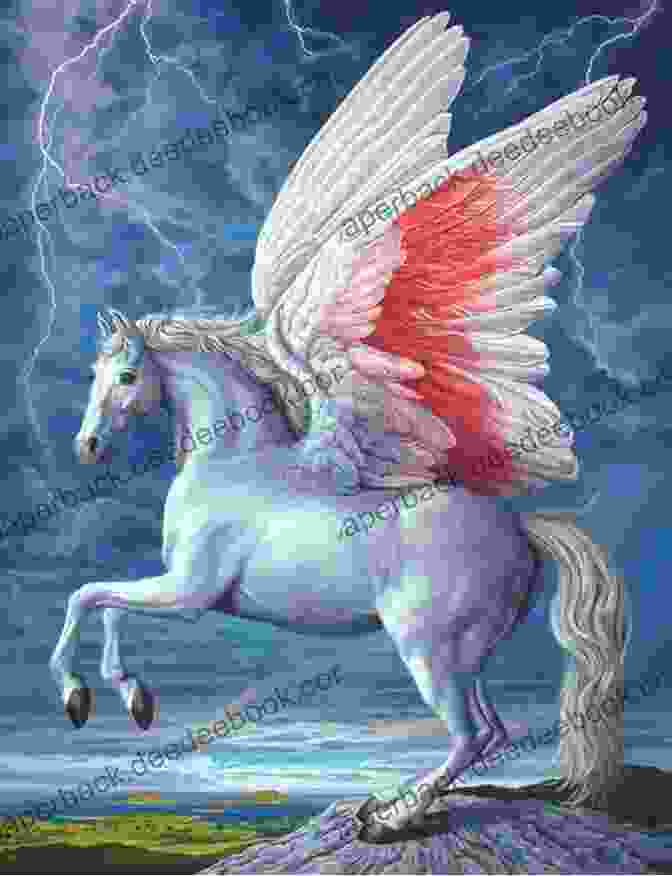 A Depiction Of Pegasus, The Mythical Winged Horse, Soaring Through The Sky On The Wings Of Pegasus: Travel Stories Of Trail Riding