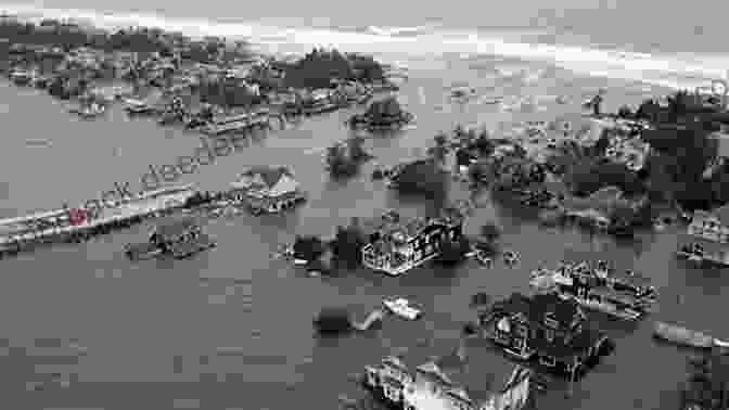 A Photograph Of A Coastal Community Threatened By Rising Sea Levels, With Homes Precariously Perched On The Edge Of The Receding Coastline. Solastalgia Kaylynn Hunt