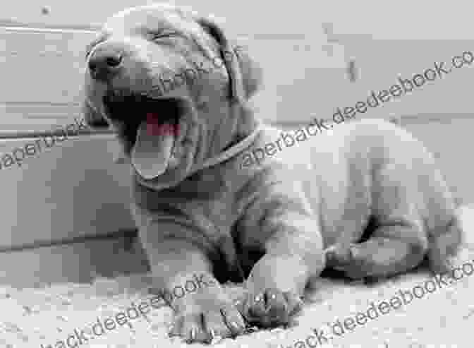 A Sleepy Puppy Yawning Cute Pics Of Puppies: Adorable Sweet And Innocent Puppies To Cuddle And Love (Vol 1)