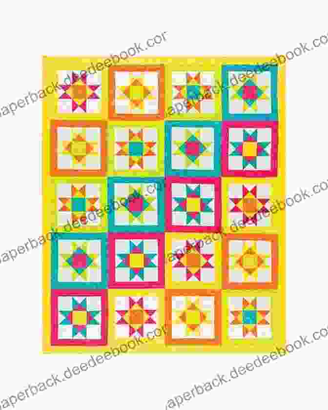 A Vibrant Amish Quilt From The Big Valley Featuring A Geometric Star Pattern Quilts From Two Valleys: Amish Quilts From The Big Valley Mennonite Quilts From The Shenandoah Valley