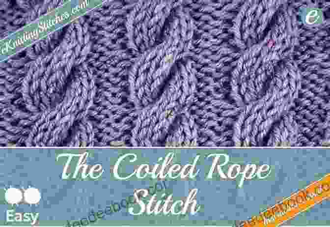 Cable Stitch With Alternating Twists Of Stitch Groups, Creating A Rope Like Texture Professional Crochet Stitch Guide: Chinese Puzzle Stitch Cable Stitch Crocodile Stitch Picot Stitch Waffle Stitch Popcorn Stitch Shell Stitch Seed (Crochet Hook A Crochet Accessories)