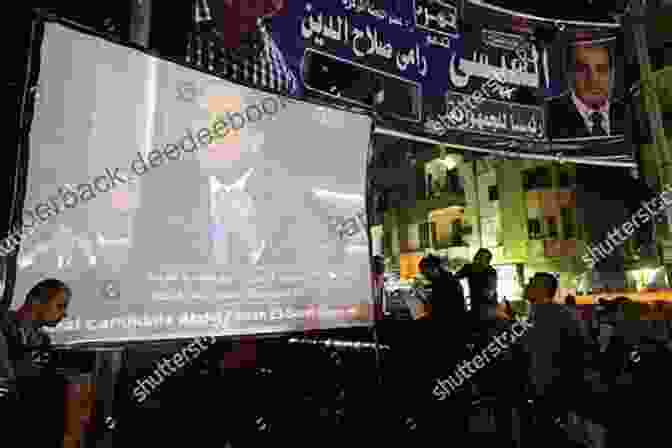 Egyptians Watching Television, With Arabic Subtitles On The Screen Language And Identity In Modern Egypt