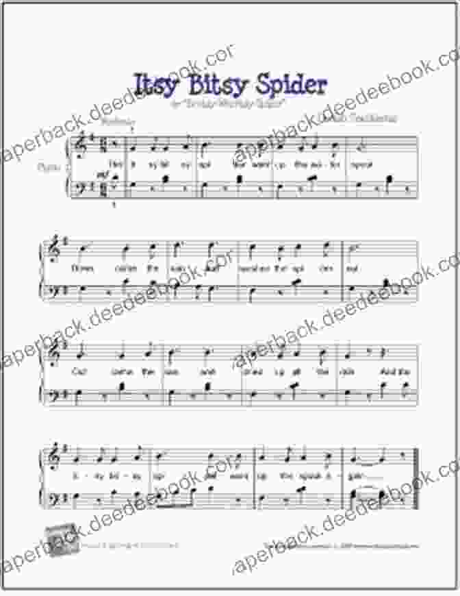 Musical Notes For 'The Itsy Bitsy Spider' Arranged For Upper Elementary Piano. 26 Children S Songs Arranged By Dennes Agay For Upper Elementary Piano