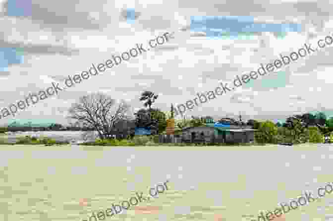 Panoramic View Of The Irrawaddy River Winding Through Lush Green Hills And Golden Pagodas. Two Years In Myanmar Fred Schneidereit